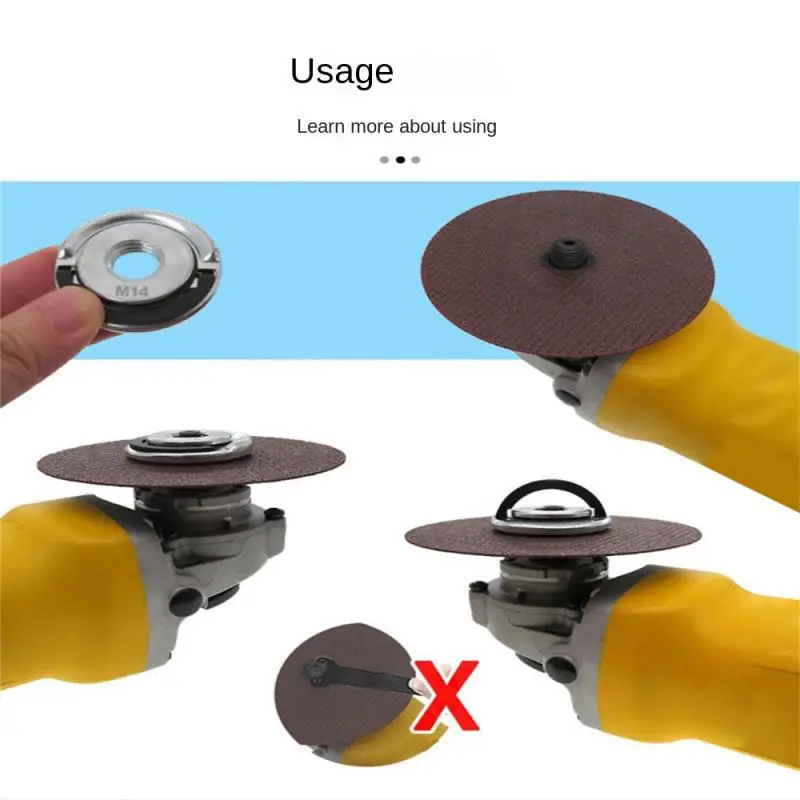 Self-Locking Pressing Plate Grinder Quick Release Flange Nut Power Chuck Tools Universal M14 Thread Angle Grinder