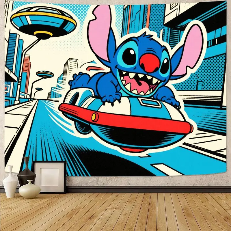 

1 шт. стежок мультяшный гобелен забавный красочный настенный художественный домашний декор идеально подходит для детской комнаты, игровой комнаты или украшения гостиного пространства