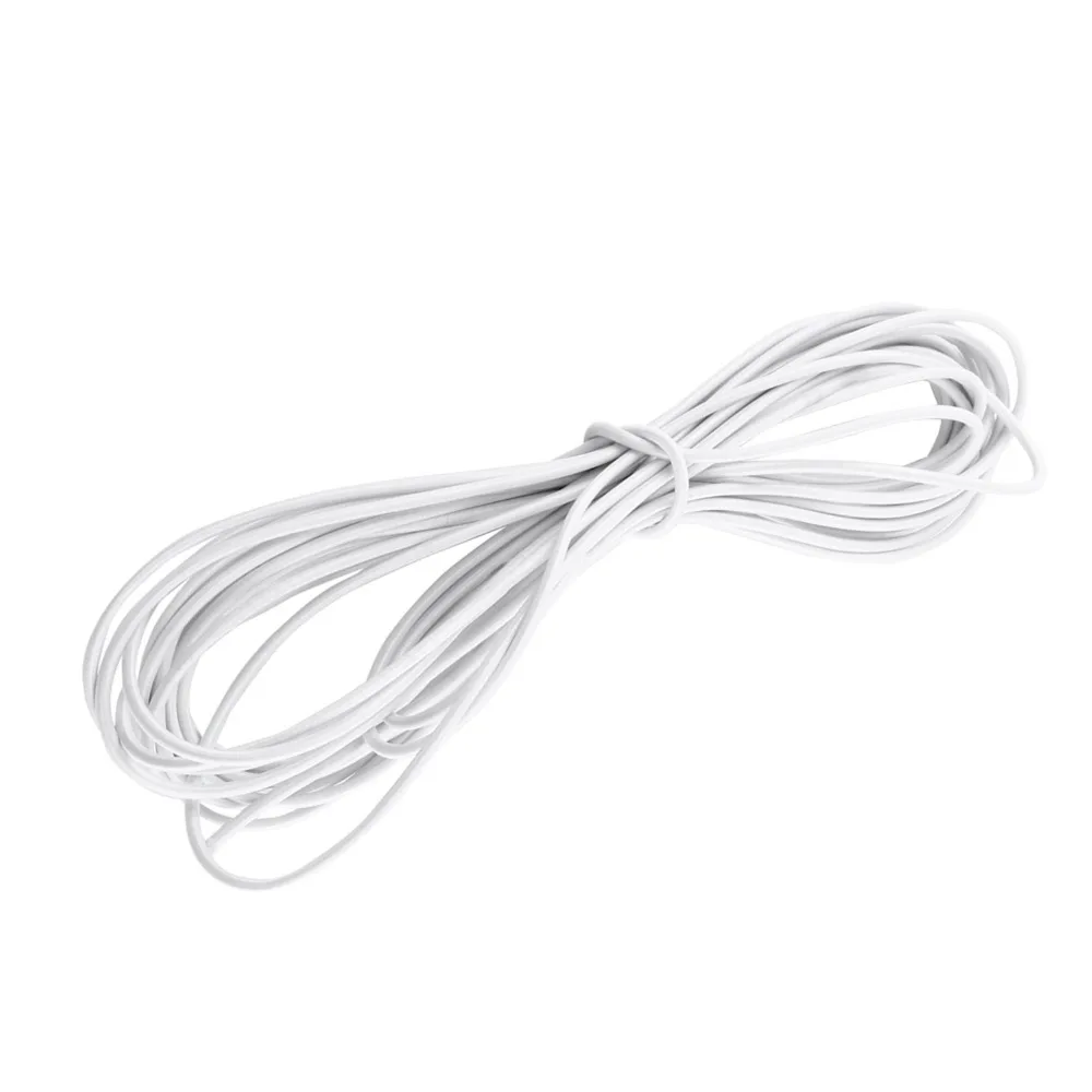 10Meters Shock Cord Strong Elastic White Stretch Cord 4mm Diameter Wear-resistant Jewelry Making Thread Band Making