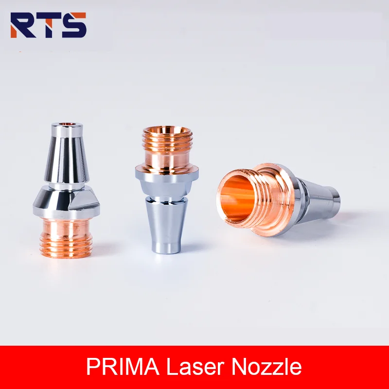 RTS PRIMA 3D M8 50PCS/Lot Laser Cutting Nozzle Single Layer 2.0 2.5 Chrome Plated Nozzles For PRIMA Laser Cutter Machine