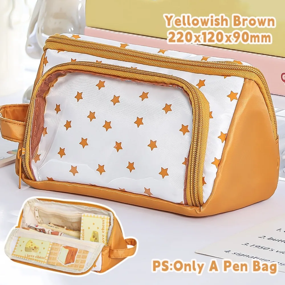 

Detachable Large Capacity Pencil Case Portable Beauty Bag Stationery Pen Bag Ins Style Aesthetic Cosmetic Storage Bag