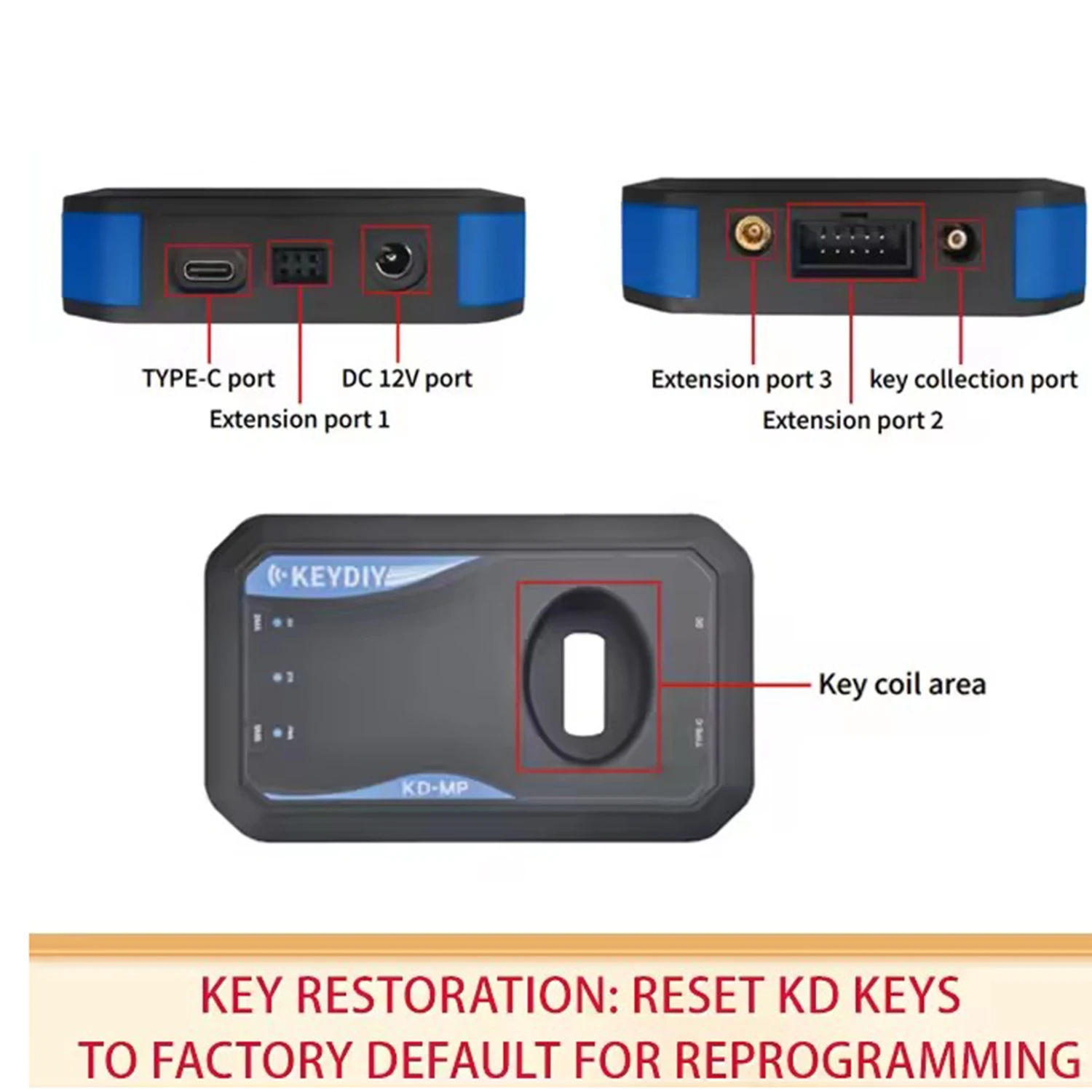 Picture 7: KEYDIY KD-MP Tool KD MP Five-in-One Program Kit with MLB08/19/26 Keys and KD-MATE For MLB MQB systems