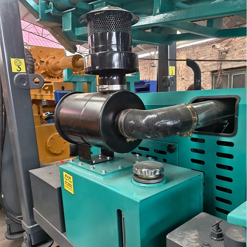 Deep Water Well Drill Fully Automatic DTH Drilling Rig Machine Diesel-Powered Pump 300m Rotary Drilling Rig for Construction New