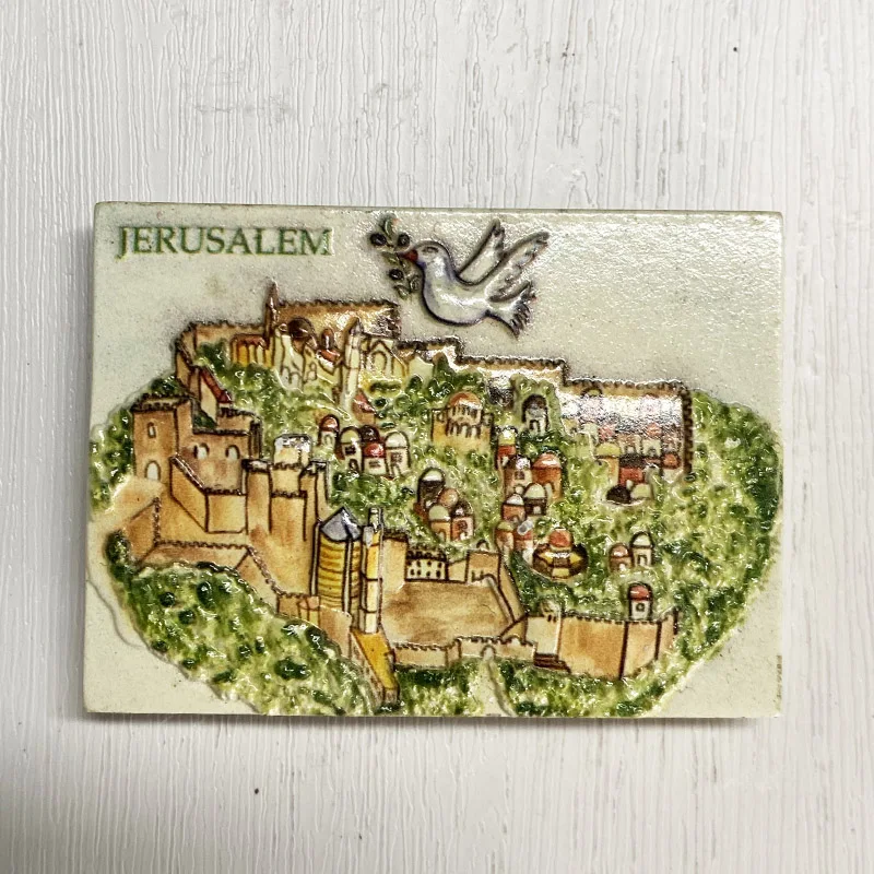 Jerusalem Refrigerator magnets Travel Souvenirs Magnets Israel Creative 3D three-dimensional crafts home decoration supplies