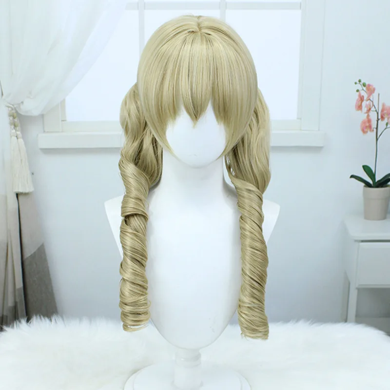 Sotheby Cosplay Wig Reverse:1999 Game Long Curly 75cm Heat Resistant Synthetic Hair Halloween Party Carnival Role Play Wig Cap