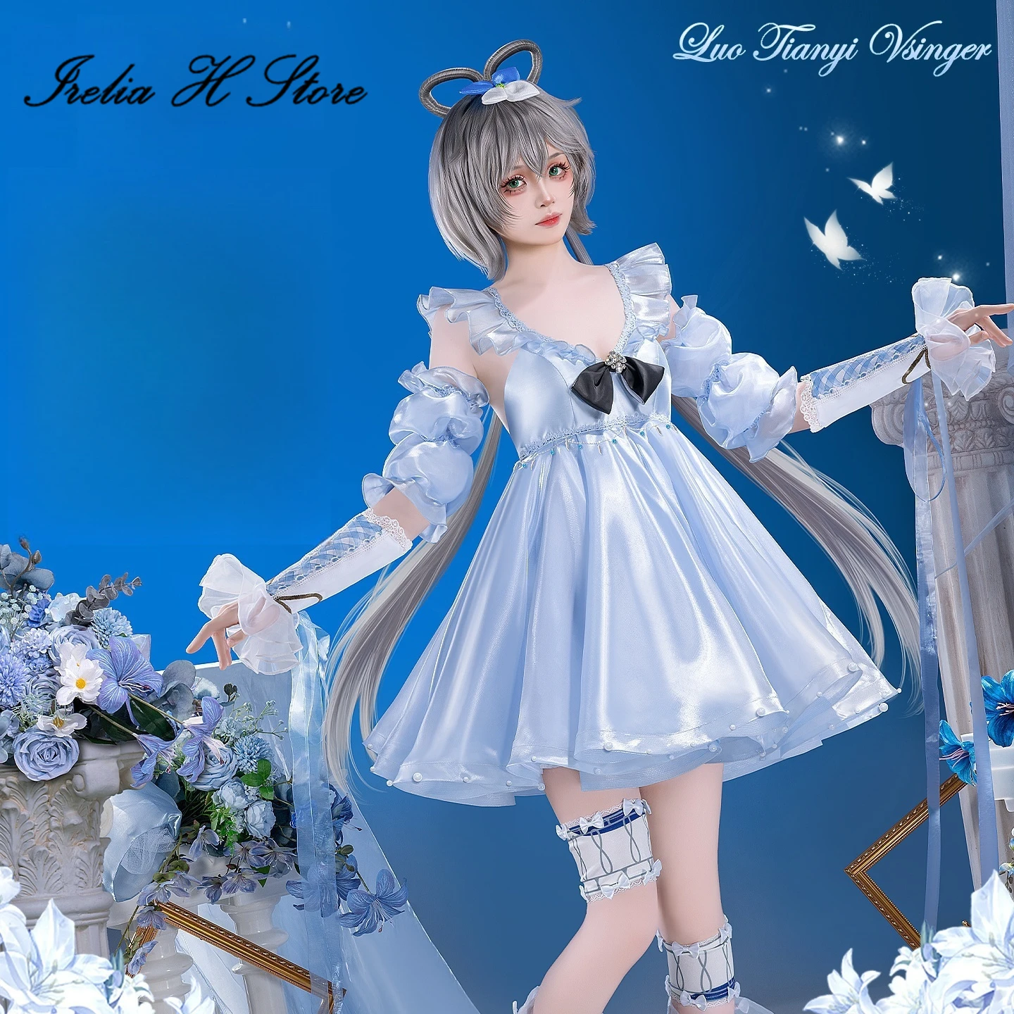 

Irelia H Store Anime Vsinger Luo Tianyi Cosplay Costume Luo Tianyi Lolita Sweet Dress Halloween Costumes Female