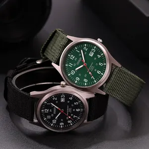 Men Military Sports Quartz Pulse Watch, Light Watches, Clock, Calendar, Luxury, Casual, Nylon, Fashion 8 Main Sales Tactical Military Coturno - №8