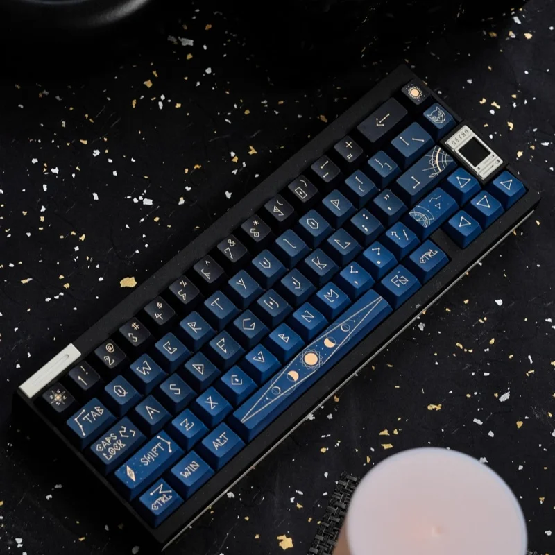 Romantic Galaxy Keycap Customization Retro Original Factory Height 144 Key Pbt Heat Sublimation Process Mechanical Keyboard Cap