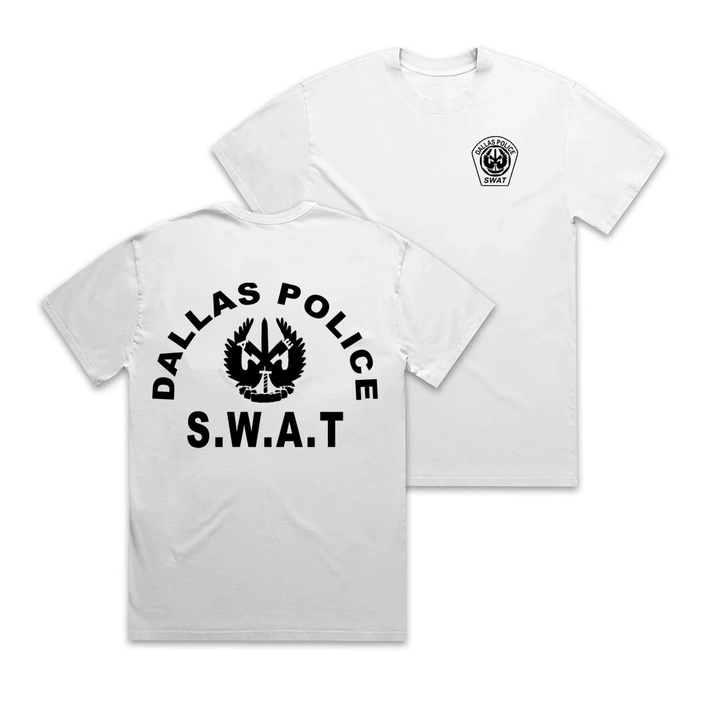 2026 Summer New Tough-guy Club Texas SW Mobile Team Military-style Cotton Short-sleeved T-shirt Summer Tees