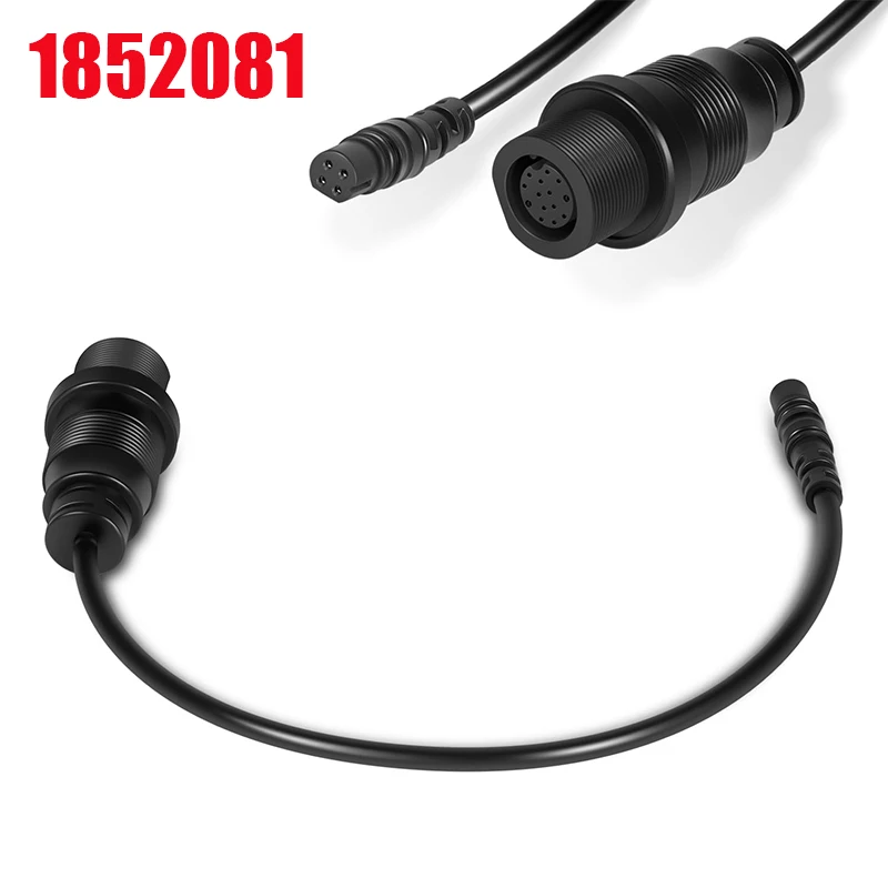 

1852081 MKR-DSC-12 13.38-Inch Black Male-to-Male 3-Pin XLR 4-Pin Fishfinder Adapter Cable for Garmin, Minn Kota, IP68 Waterproof
