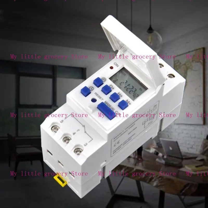 D5BD THC15A DIGITAL LCD Power Powertible Timer Switch DIN Mount