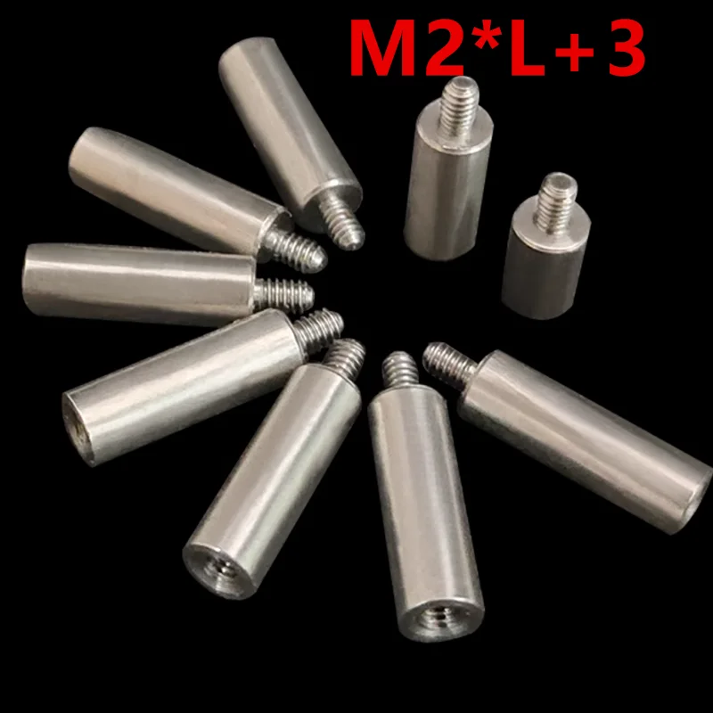 M2*L+3 stainless steel 304 round standoff spacer support pillar isolation column male-female connection stud  standoff 1191