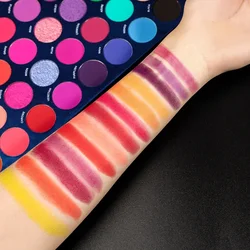 BEAUTY GLAZED Makeup Color Vibes 40 Color Eye Shadow Palette Pearl Make up Shimmer Glitter Waterproof Eye makeup