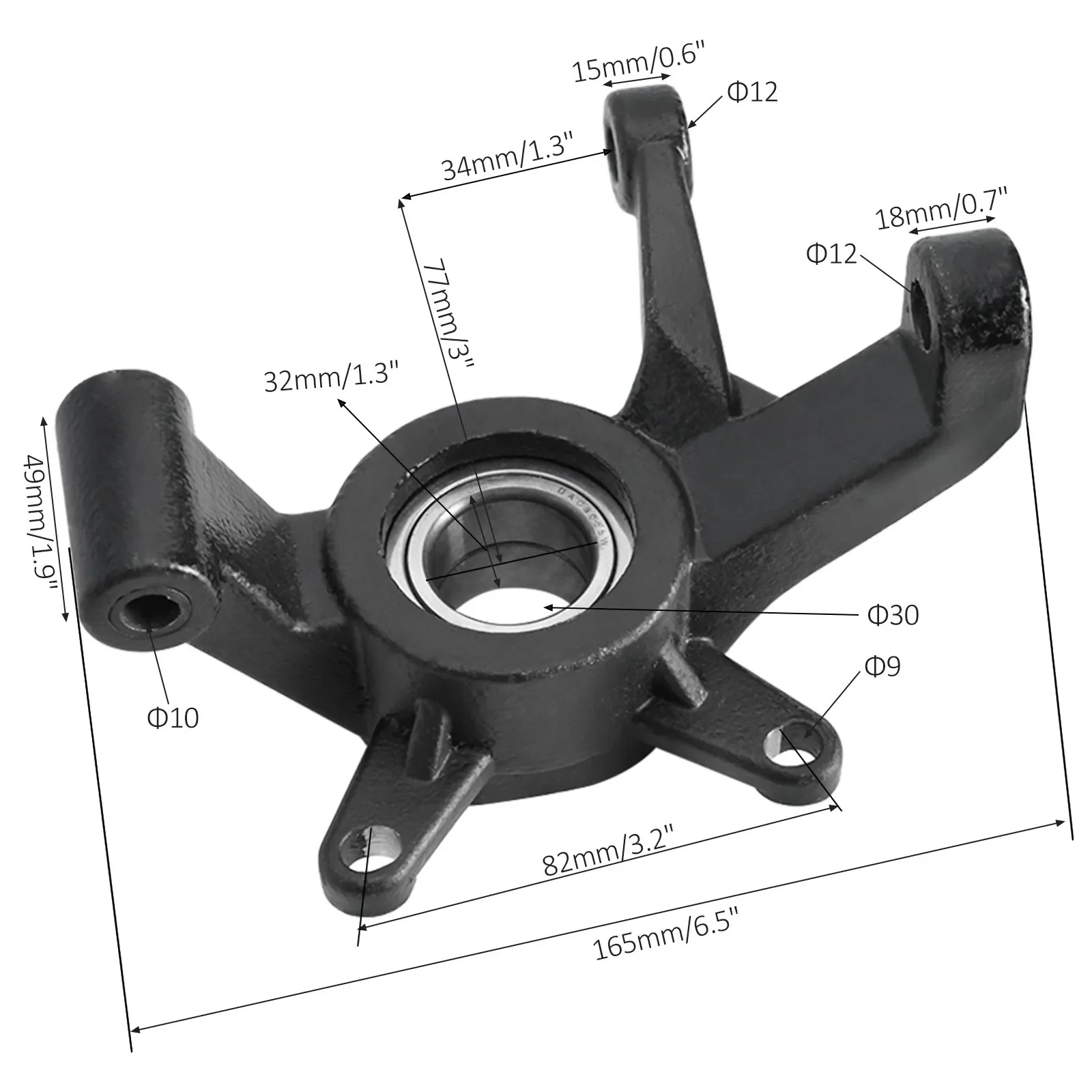 Suspenze upper/lower otřes otáčet se ruka souprava vyhřívání kloub pro DIY ATV chodit kart