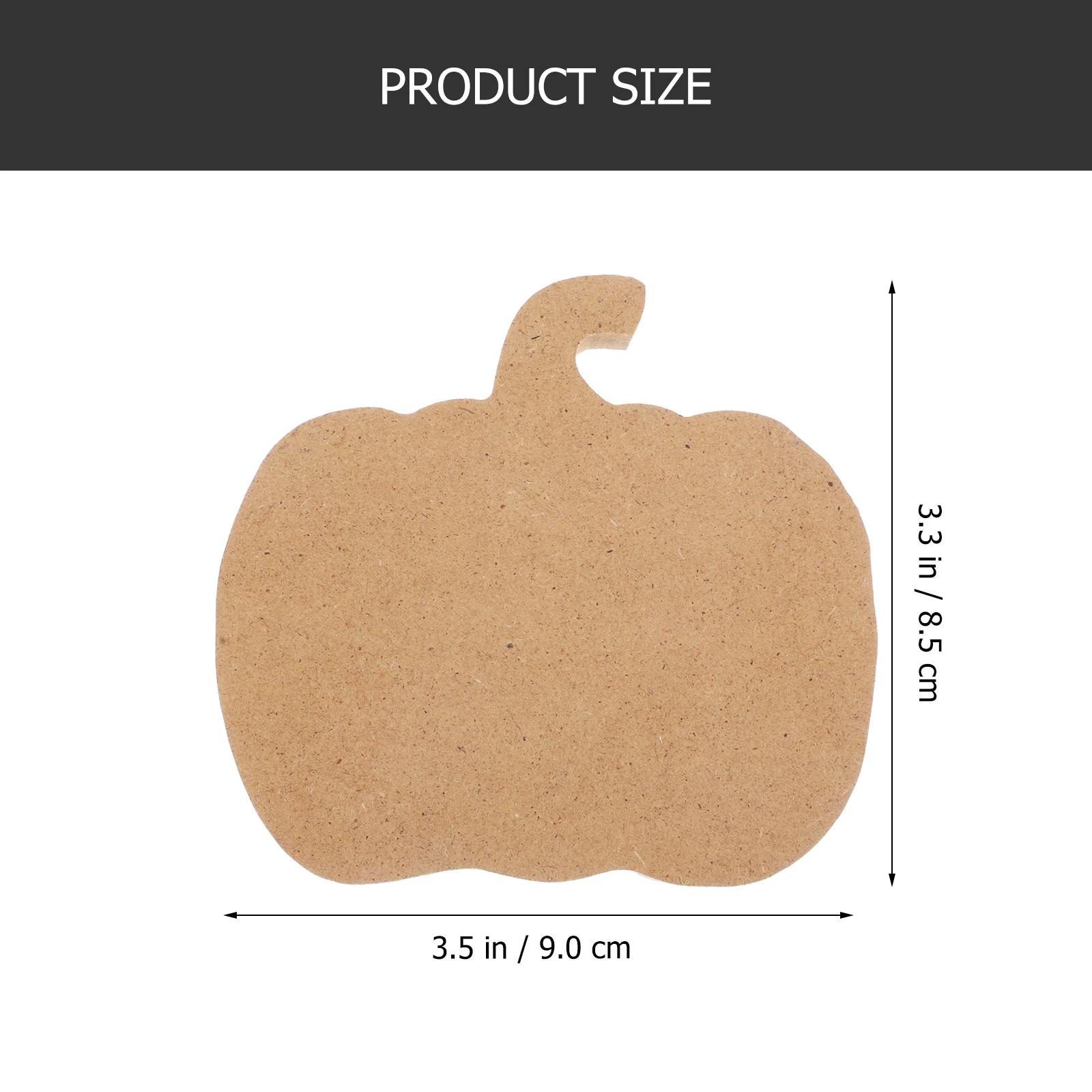 

10pcs Halloween Wooden Unfinished Pumpkin Shaped Blanks Craft Decor Table Sign Fall Holiday Party Supplies Wood Blank Cutouts