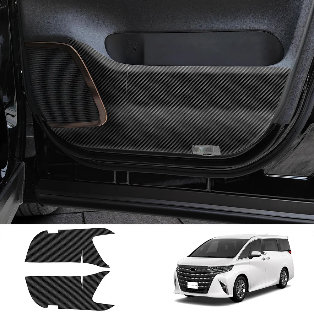 

Для Toyota Alphard Vellfire 40 Series 2023 2024 2025 передняя дверь противоударная кожаная накладка защитные наклейки отделка автомобильные аксессуары