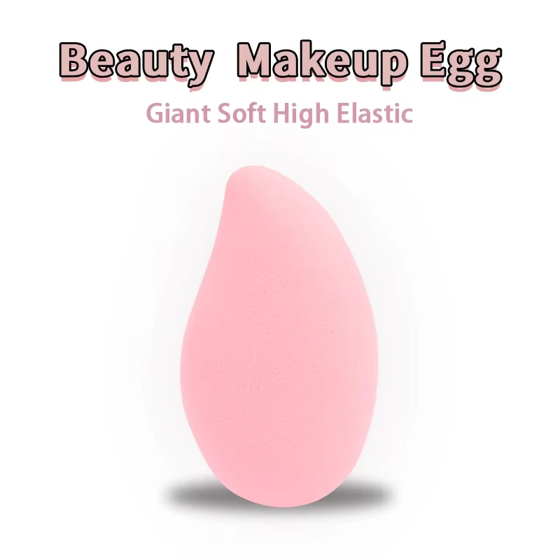 50pcs Custom Logo Beauty Makeup Sponge Blender Private Label Mango Shape Makeup Facial Sponge Latex Free Foundation Sponge