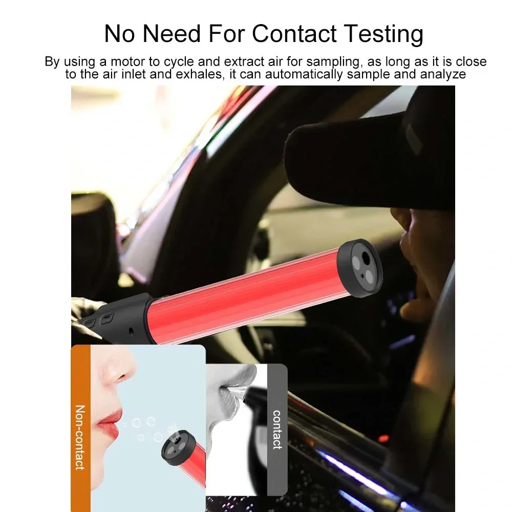 Multi Functional Alcohol Tester for More Accurate Detection Super Long Standby Can Work Continuously for 10 Hours