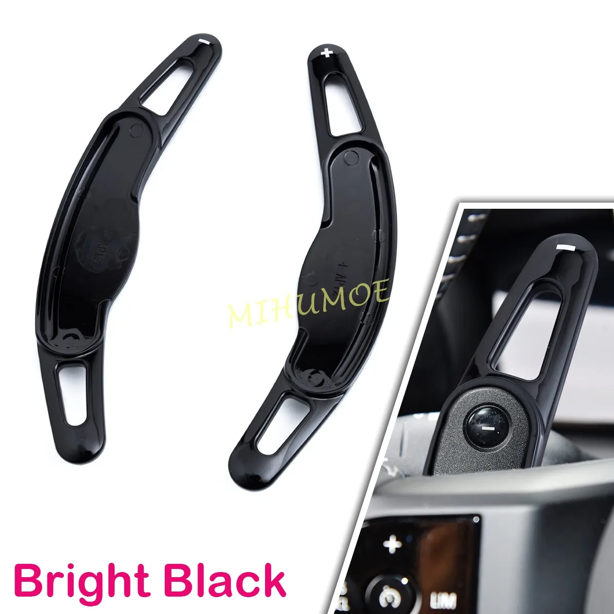 For Mini Cooper S Countryman Clubman F54 F55 F56 F57 F60 Glossy Black Steering Wheel Paddle Shifter Extend 2024 2023 2022 2021