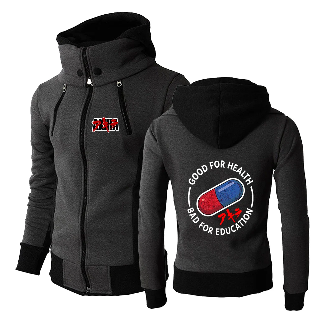 Japanese Anime Akira Lapel Collar Zipper High Quality Hoodies Classic Cardigan Sports Fitness Coat Daily Commute Jacket