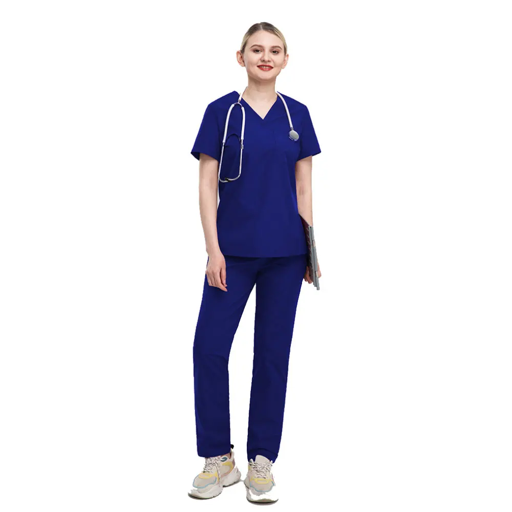 Clinical Uniform Woman Pink Pharmacy Workwear Nurse Uniform Hospital Doctor Oral Dental Surgery Uniforms Medical Scrubs Sets