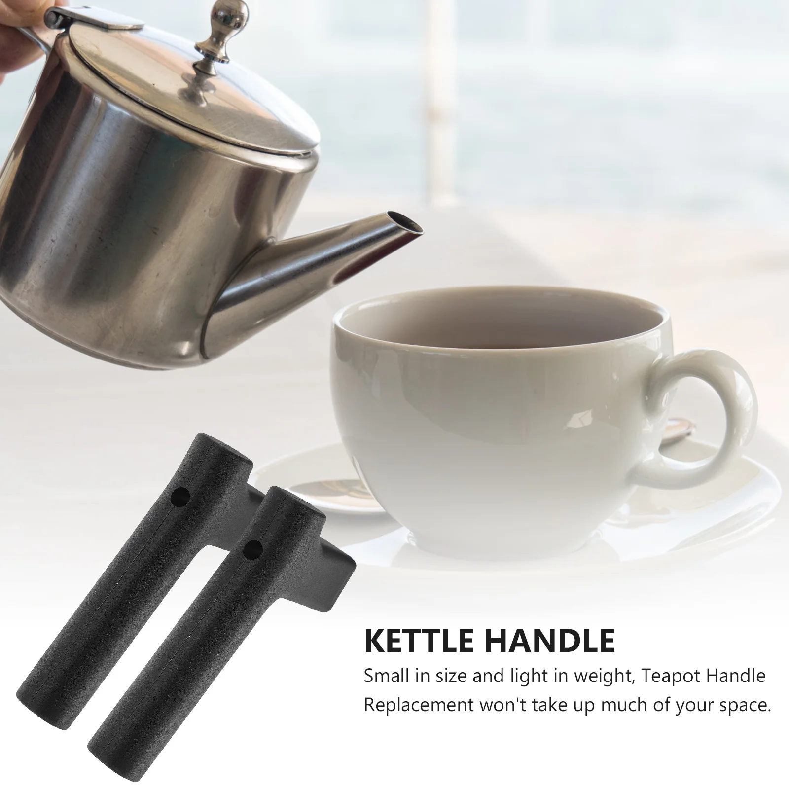 

2pcs Anti-Scald Kettle Handle Replacement Bakelite Teapot Grip Coffee Pot Water Pot Handle Kettle Accessories Kitchen Bar Tools