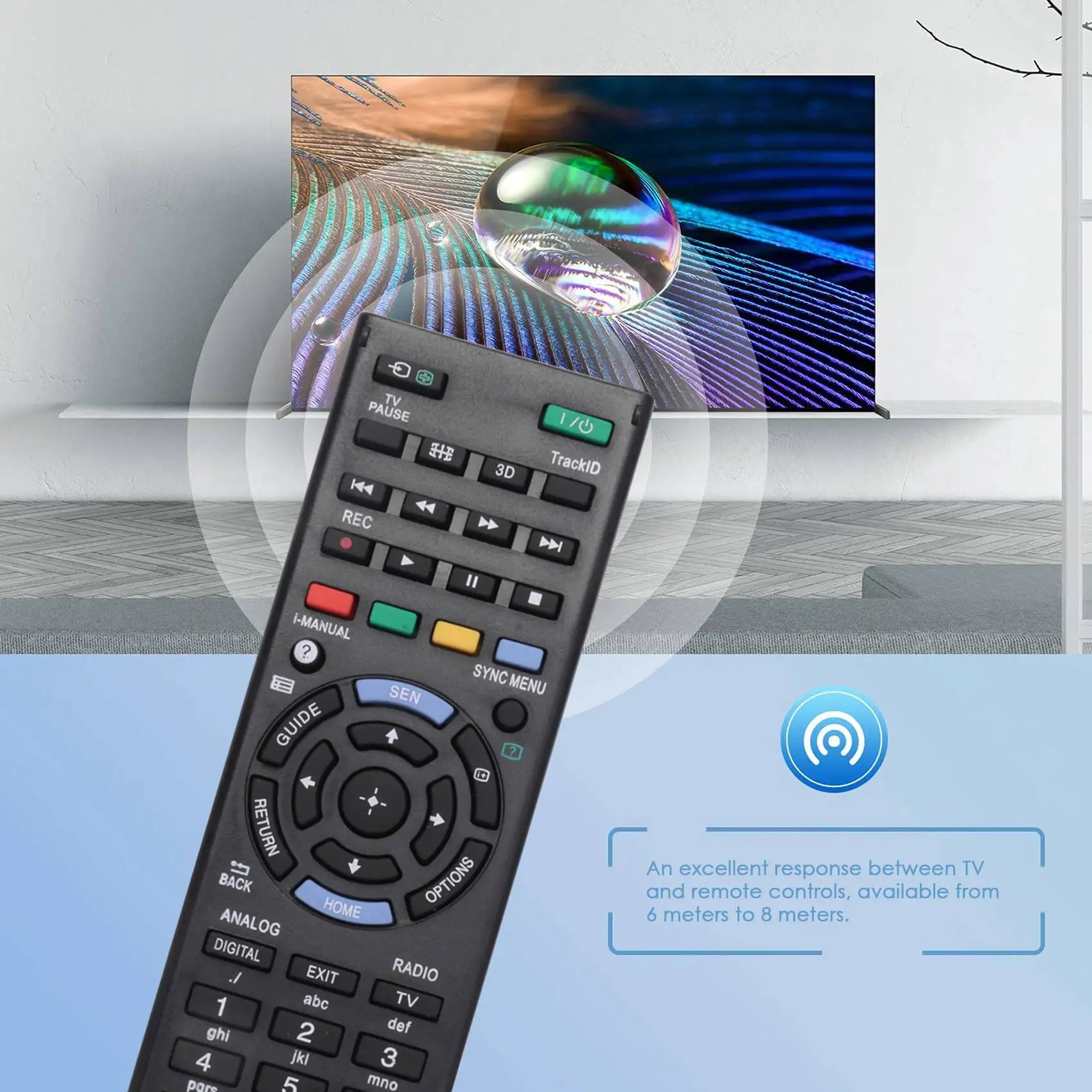 T73C! TV Remote Replacement Universal Remote Control for Sony Bravia TV RM-ED047 RM-YD103 RM-ED050 RM-ED052 RM-ED053 RM-ED060
