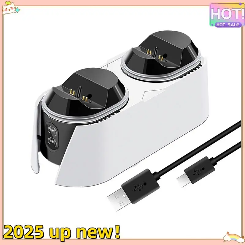 Classy-Dual Fast Charger For PS5 Controller Charger Station Charging Cradle Dock Station With LED Indicator For PS5 Dualsense