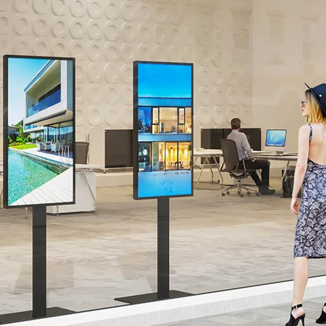 

32/43/49/55/65/75 дюймов, высокая яркость, 2K, оконный экран, цифровая вывеска для помещений