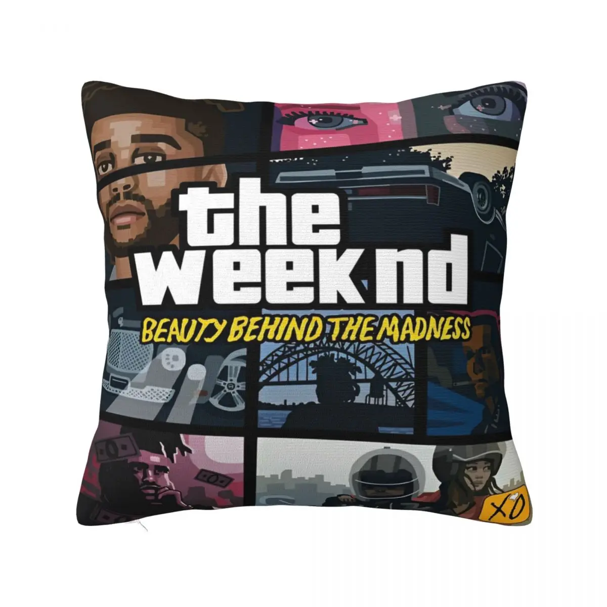 XO The Weekend Music Tour 2024 Pillowcase Stuff Printing Cushion Cover Pillow Covers Home Decor Zipper Multiple Sizes