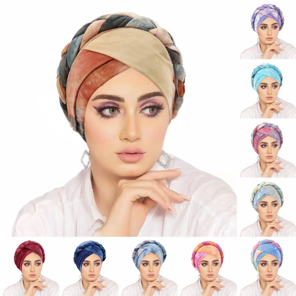 

Новый головной платок 2026 года для мусульманок: тюрбан с принтом, боннет, хиджаб, внутренние хиджабы, арабские платки, тюрбаны для женщин-мусульманок