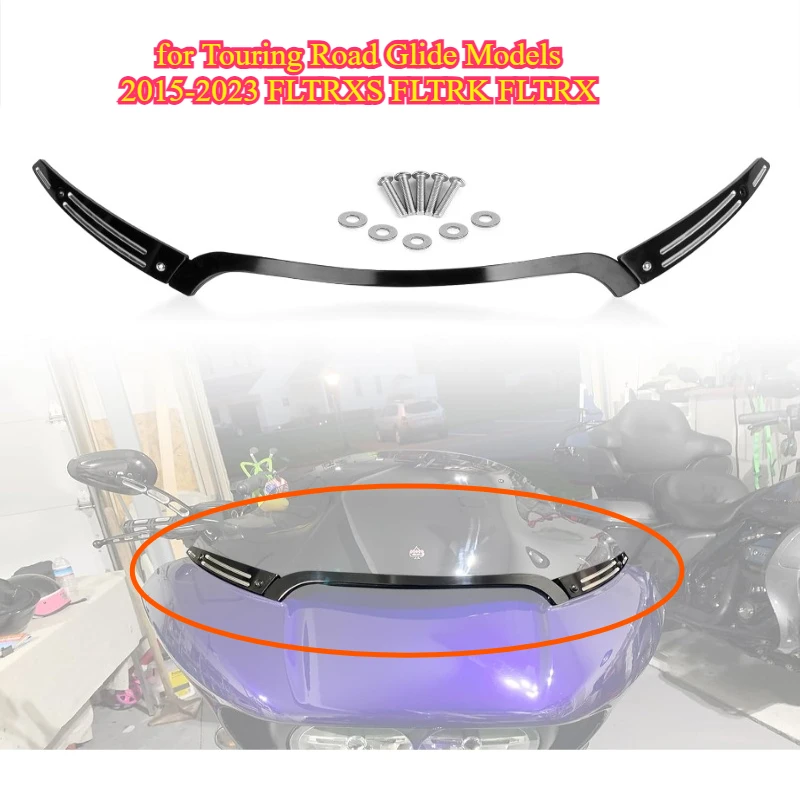 

Накладка на лобовое стекло, комплект боковой накладки на лобовое стекло для моделей Touring Road Glide 2015-2023 FLTRXS FLTRK FLTRX