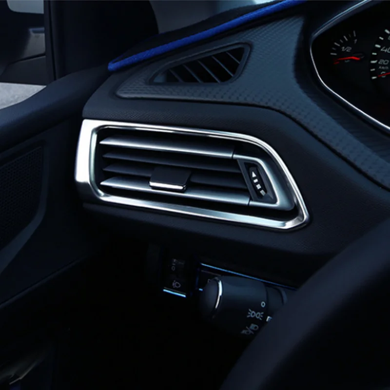 

BJMYCYY For Peugeot 308 Hatchback 2014-2016 Second generation T9 Rear View 5door Air-conditioning Outlet Cover Stainless steel