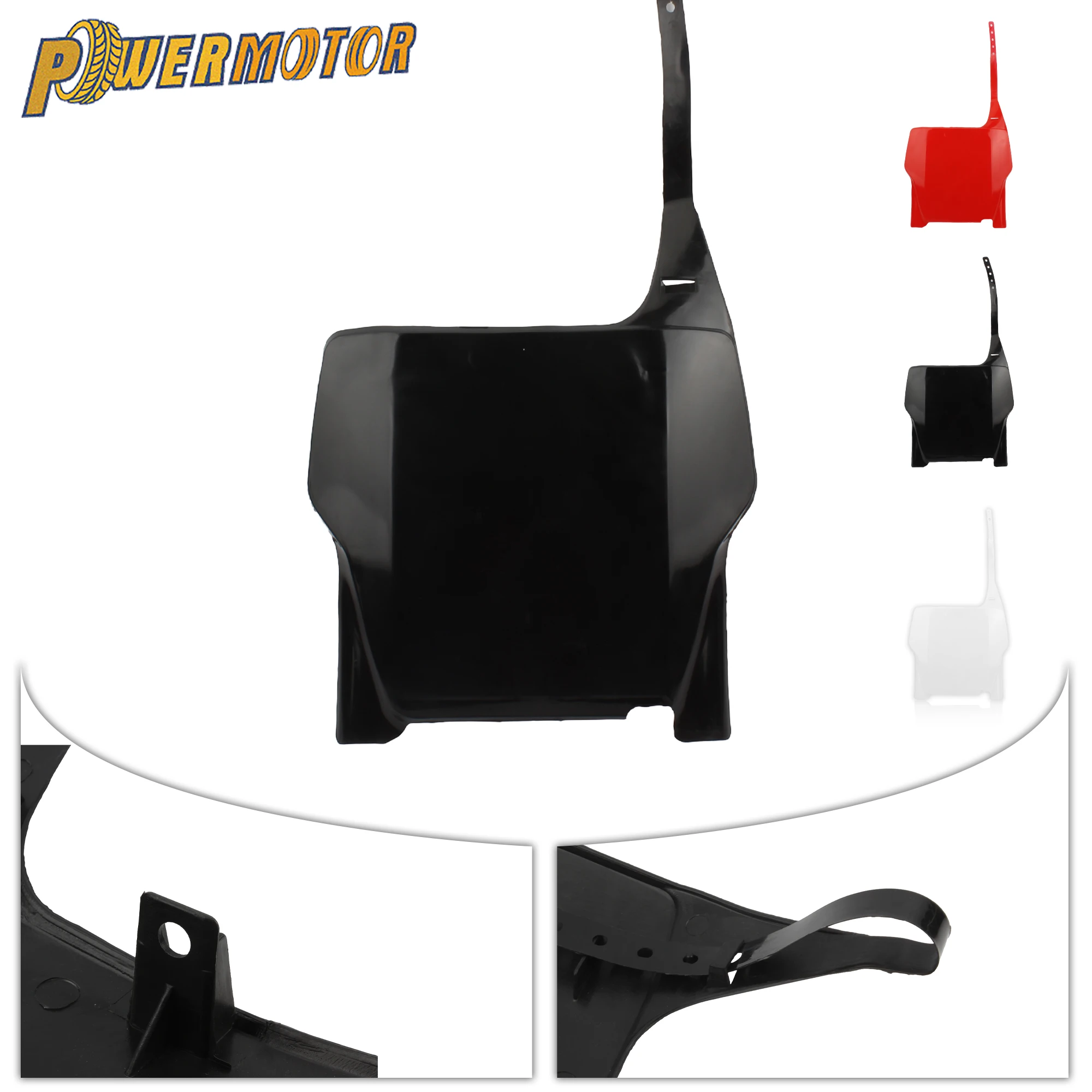 

For Honda Motorcycle Front Number Plate Cover CR CRF 250R 450R 2023 DirtBike Enduro Motocross Plastic Modification Accessories