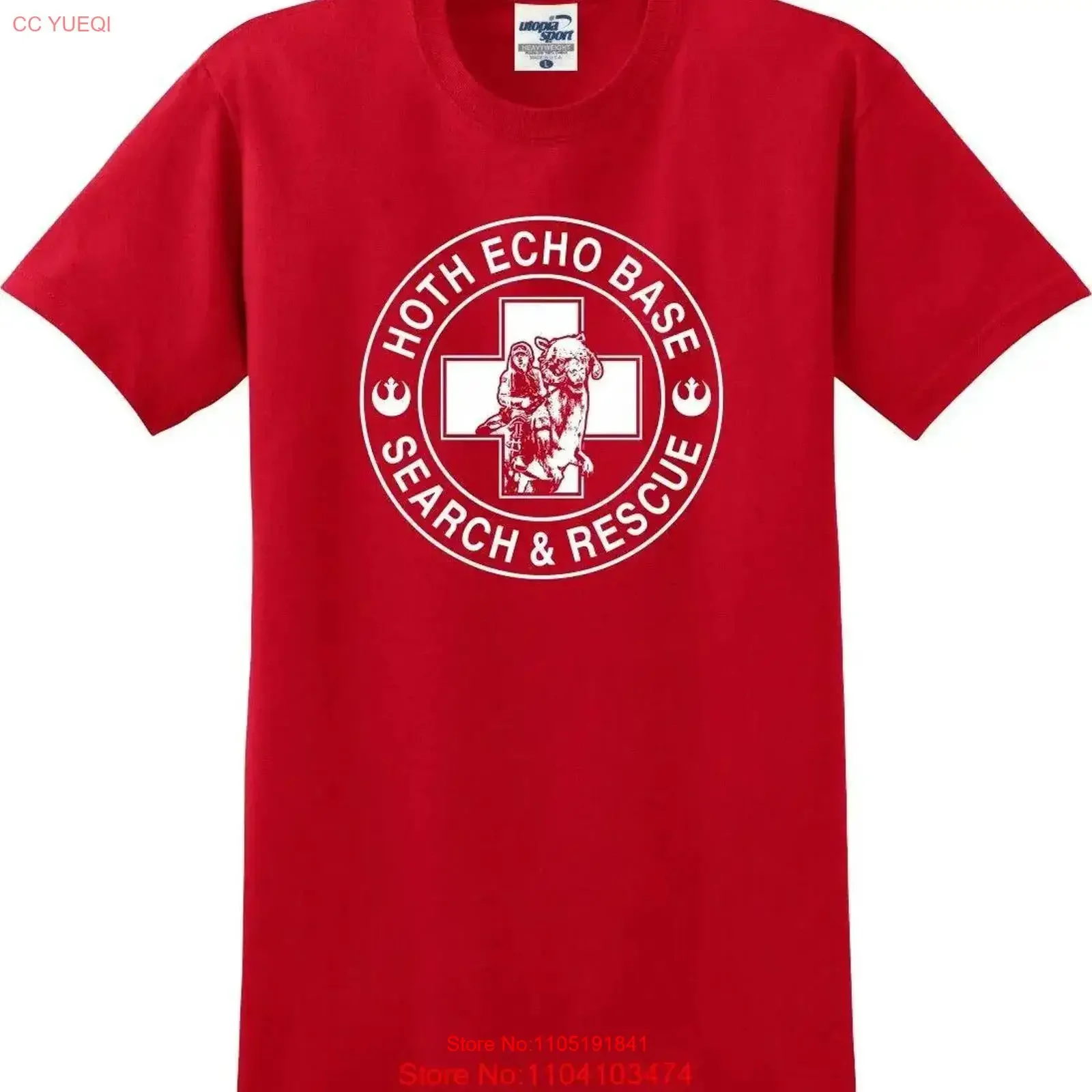 

Забавная футболка Hoth Echo Base Search Rescue S 5X, винтажная стираная футболка унисекс, дышащая, мягкая, растянутая, стильная, повседневная, удобная