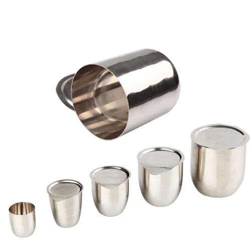 30ml/50ml Platinum Crucible with lid/cup for laboratory and Pt refurbish repair and recycle