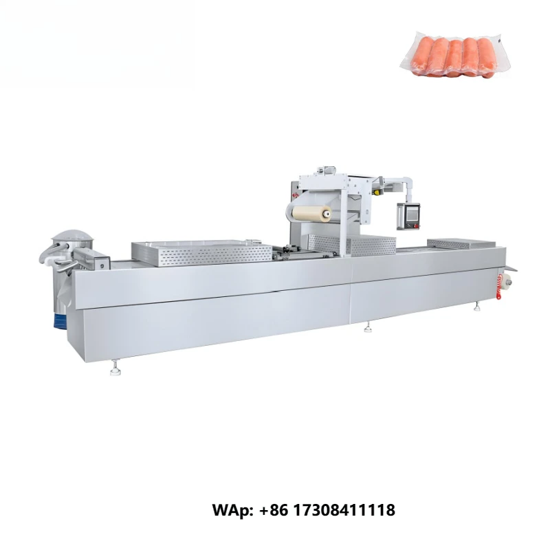 GY Industrial Chicken Plastic Double Automatic Stretch Film Vacuum Chamber Sealer Packaging Packing Machine
