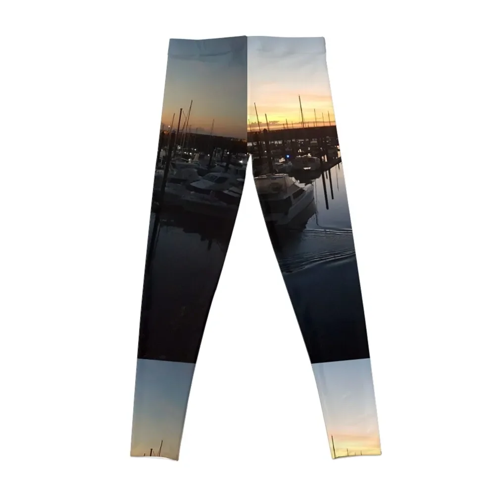 SUP Sunrise Reflections on the harbour Leggings exercise clothing for workout clothes for gym wear sport legging Womens Leggings