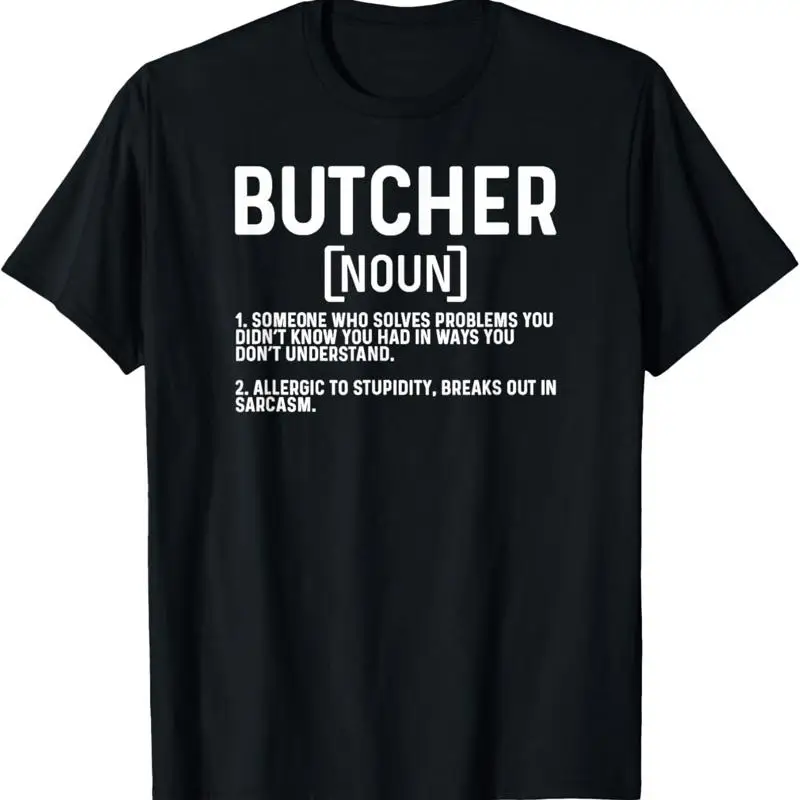 Butcher Definition Butchery Butchers T Shirt