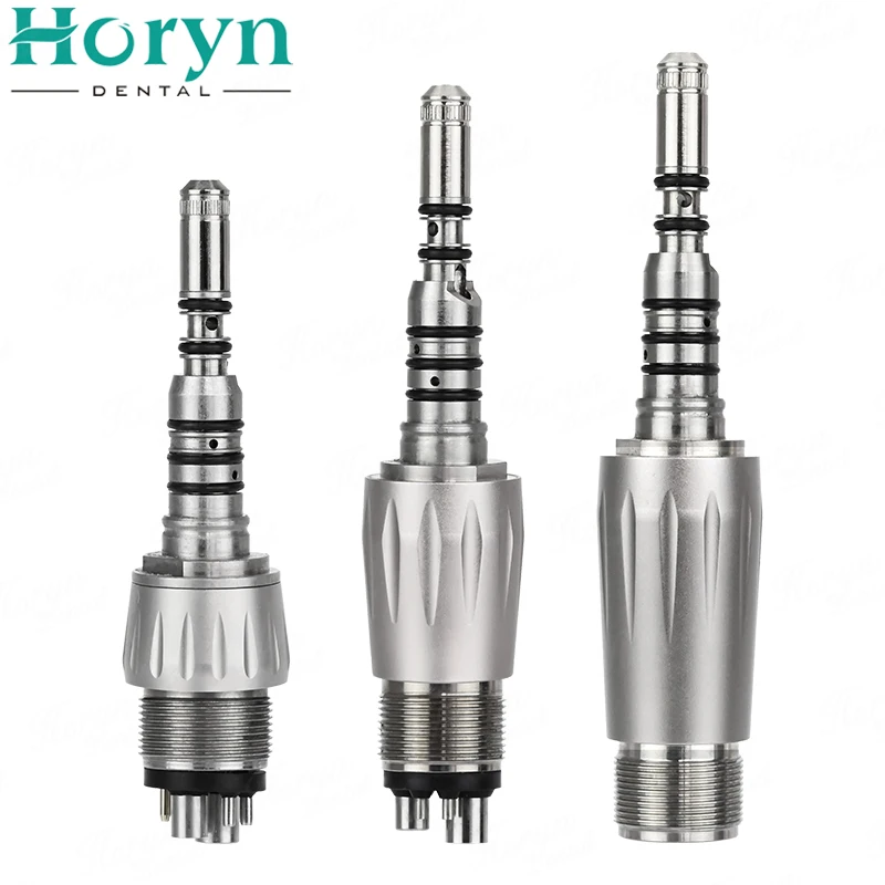 Dental Quick Coupler 2/4/6 Holes Fiber Optic LED Quick Connector Coupling For High Speed Handpiece convertor Dentistry Tool