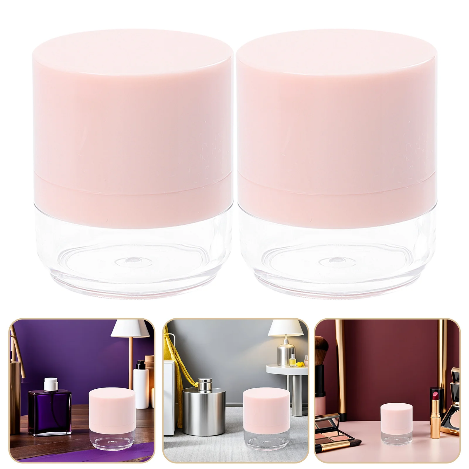 

Loose Container Reusable Empty Makeup Case Portable Refillable Travel Size Bottle For Powder Puff Holder Organizer