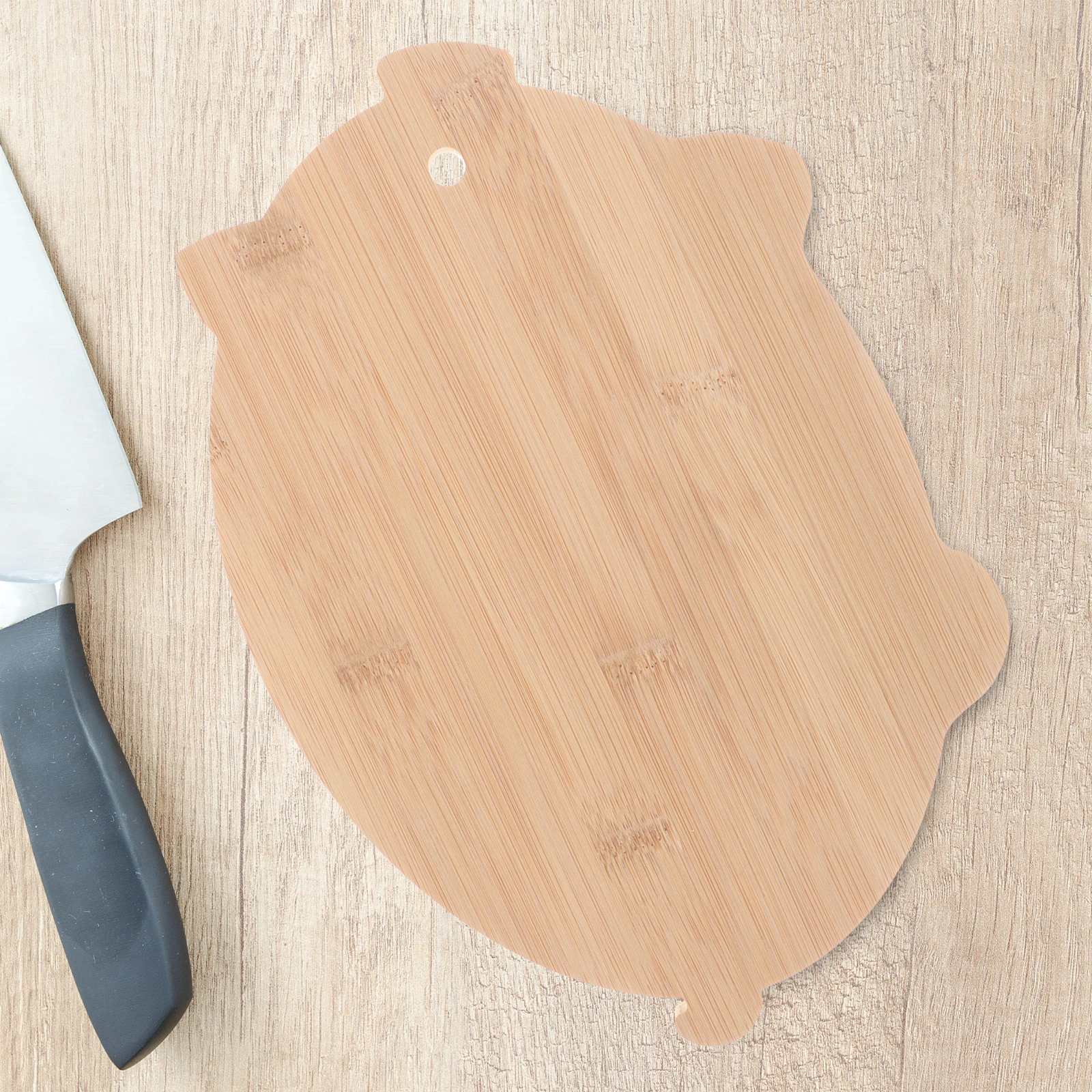 

Kitchen Chopping Board Bamboo Nonslip Hanging Design Multi-Function Vegetable Fruits Meat Cutting Board Unbreakable