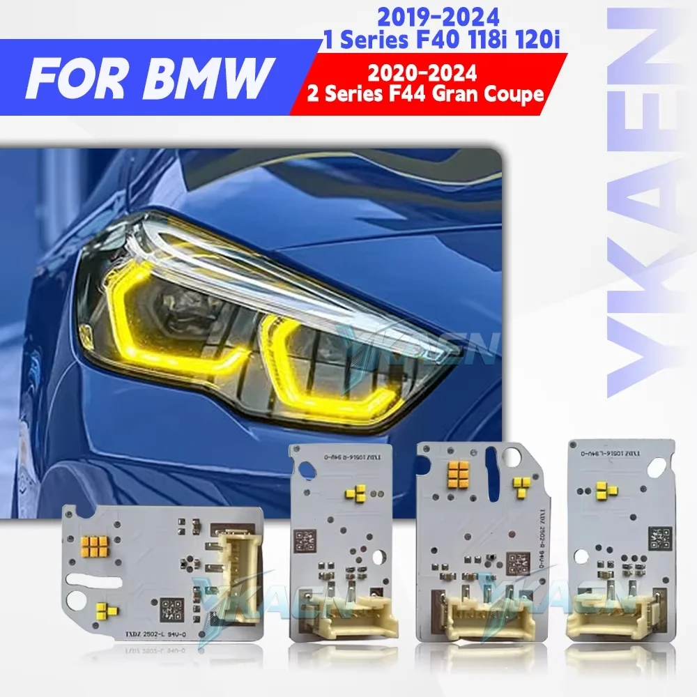 Yellow Blue Red Angel Eyes LED DRL Board For BMW F40 118i 2 Series F44 228i 2019-2022 Daytime Running Light Chips Upgrade