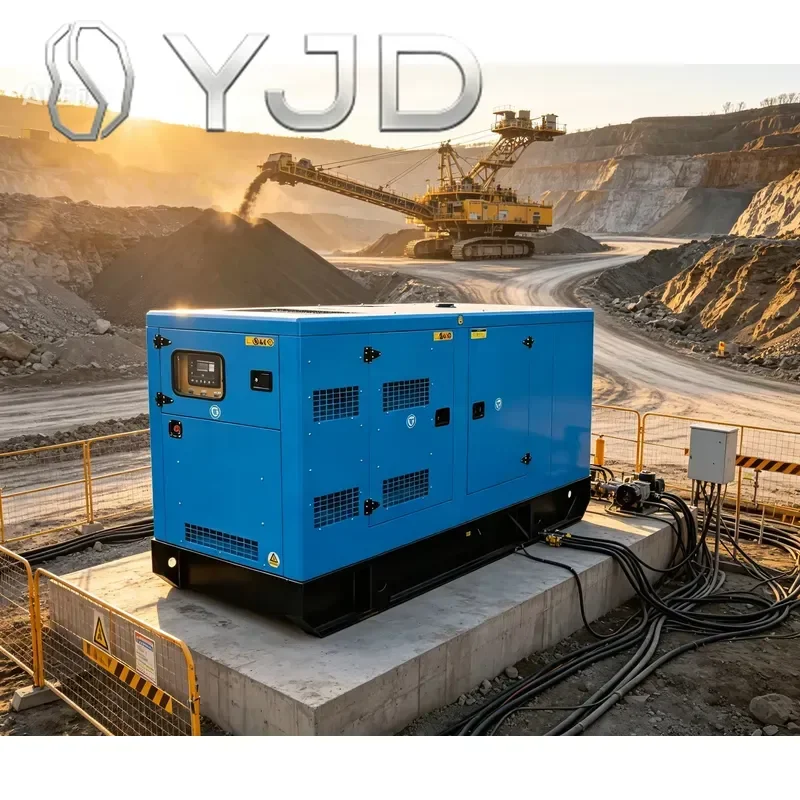 YJD Yuchai 350kva Super Silent Open Frame Diesel Generator 400V 3 Phase Auto Start ATS for Industrial Backup