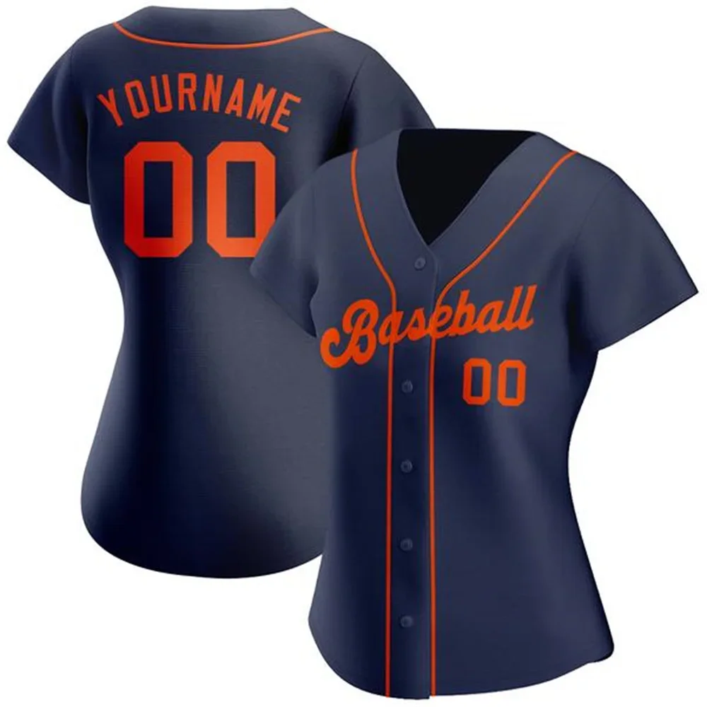 Custom Baseball Jersey Printed Team Name/Numbers Button-down Breathable Soft Mesh Quick-dry Tee Shirts for Women Party Big size