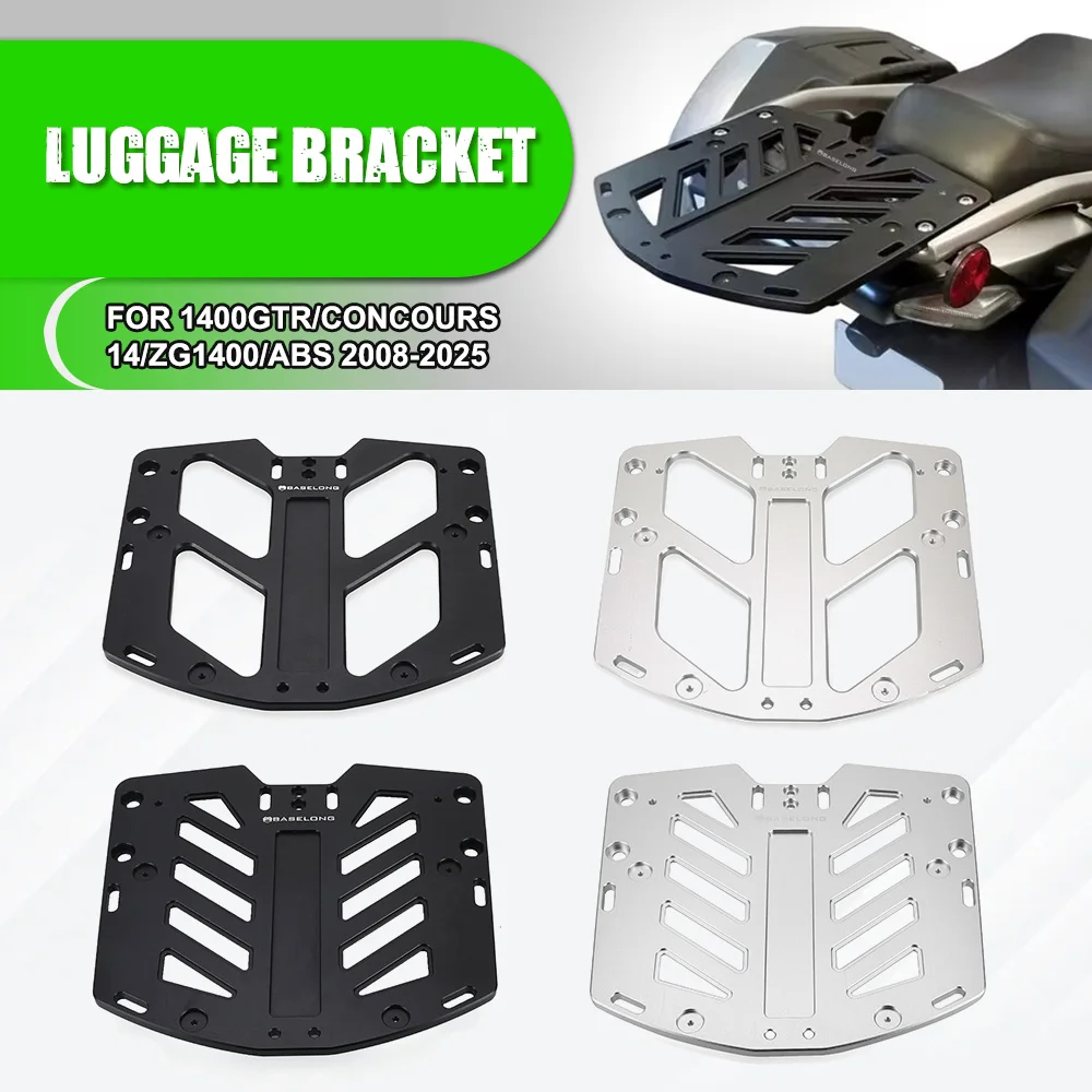 

For Kawasaki 1400GTR/Concours 14/ZG1400/ABS 2008-2023 2024 2025 Motorcycle Rear Luggage Rack Top Case Mount Plate Accessories
