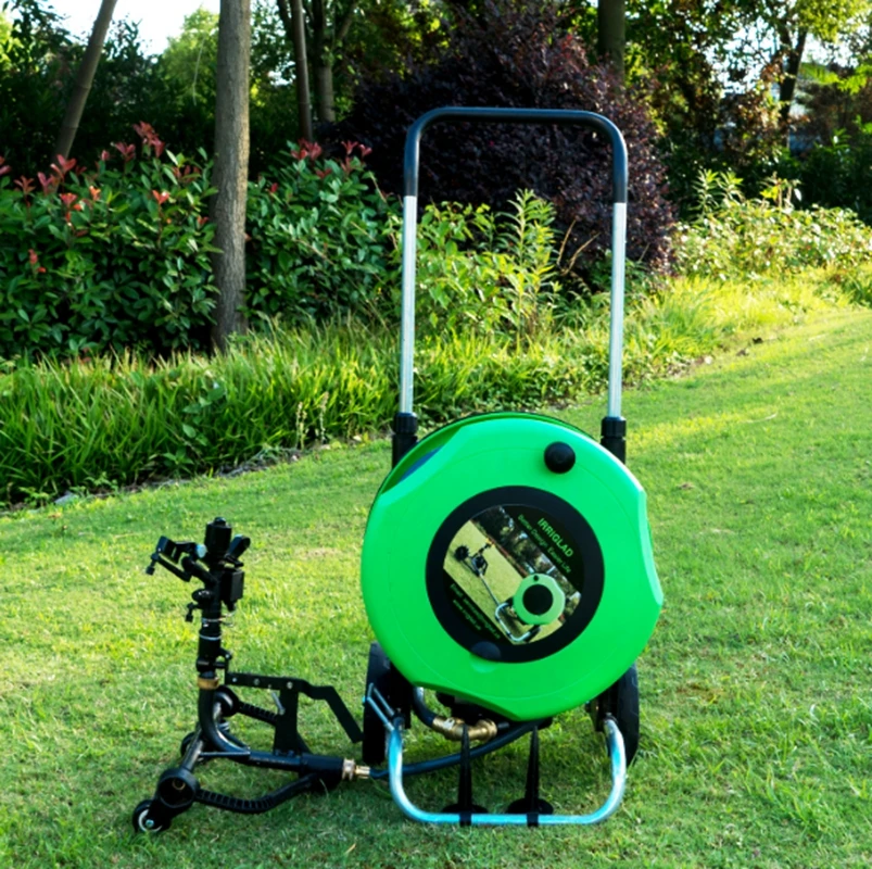 20M Automatic Retractable Speed Adjustment Garden Hose Reel Cart Water Hose Pipe Reel Cart