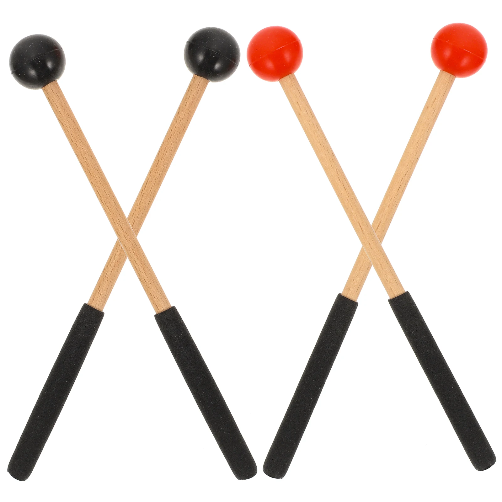 

Marimba Mallet Sturdy Tongue Drum Stick Performance Drumsticks Durable Rubber Wood Reusable Practical Percussion Stick