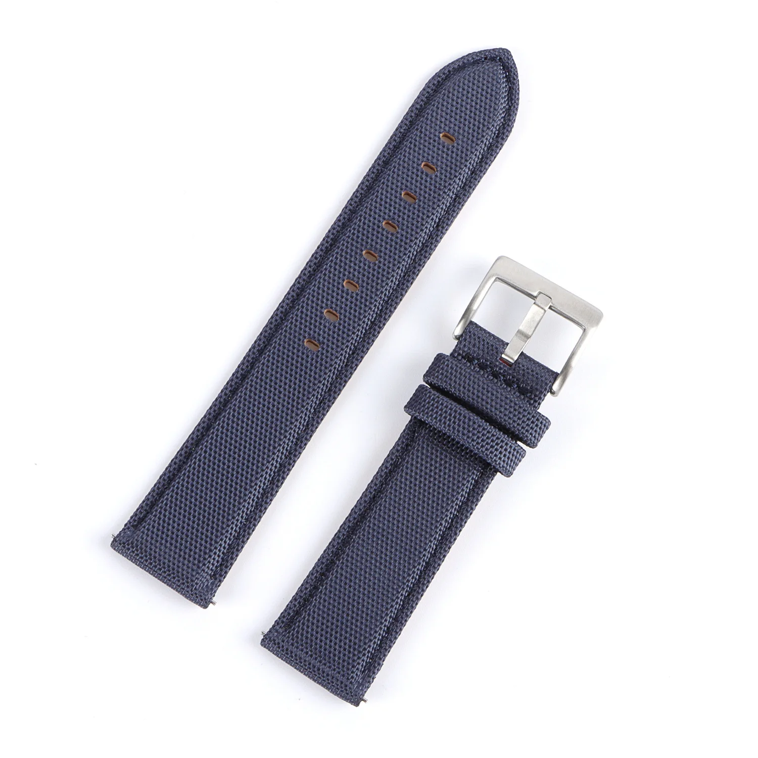 UTHAI Nylon Canvas genuine Leather Watch Strap 20mm 22mm For samsung galaxy watch 4 huawei watch gt2 Watch Accessories