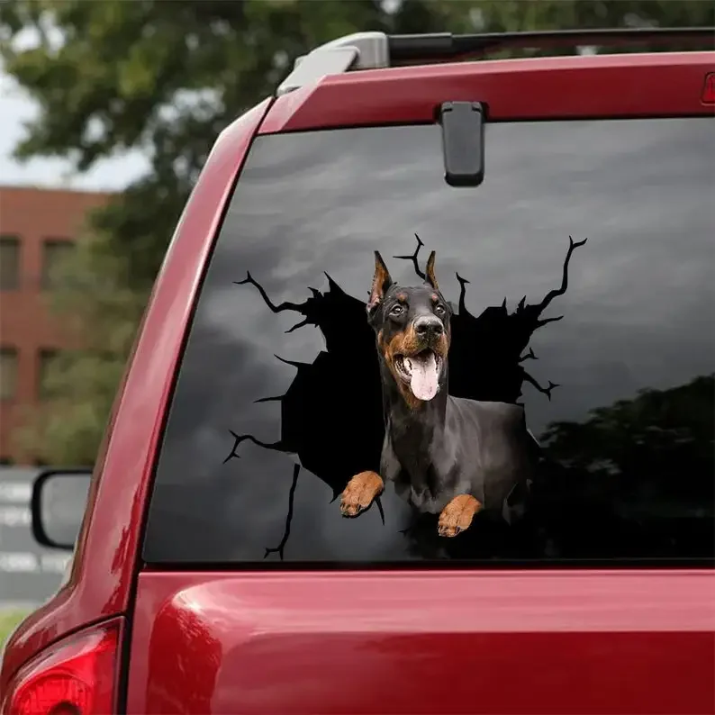 ملصق Manchester Terrier - يناسب السيارات والنوافذ وأجهزة الكمبيوتر المحمولة وأي سطح أملس، وملصقات Manchester Terrier المخصصة Manchester Terr #3